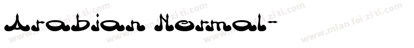 Arabian Normal字体转换